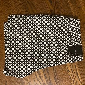 INC black & white patterned shorts.